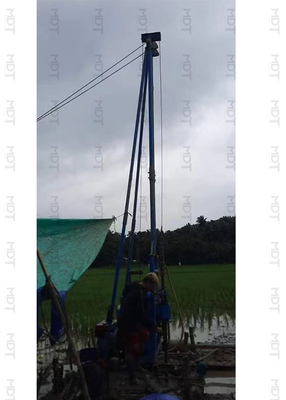 深さ150mのポータブルボアホール掘削機