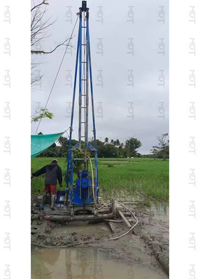 深さ150mのポータブルボアホール掘削機