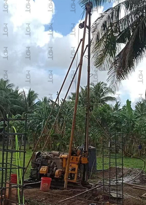 土壌調査スピンドル掘削リグ石油試験掘削機42KWエンジン